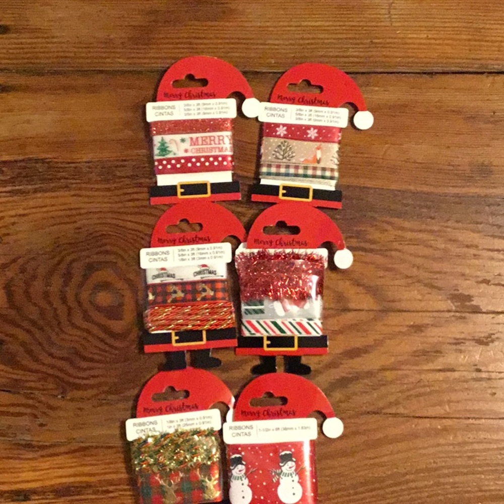 COPY - Set of 6 ribbon cards NEW